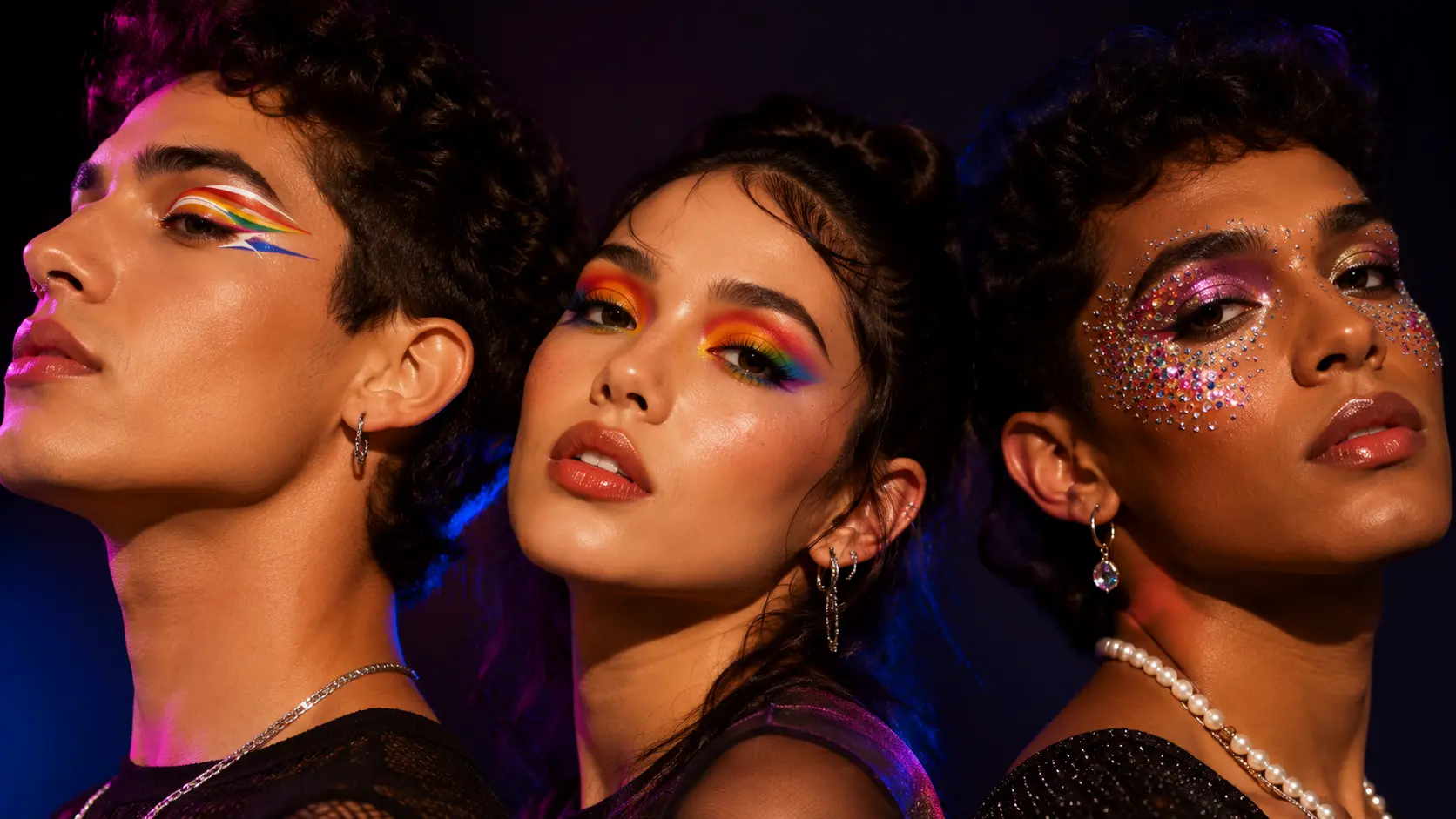ideas de maquillaje pride